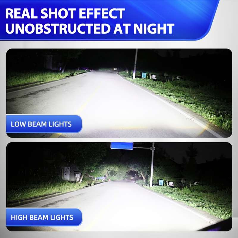 1pc H4 Led Projector Headlight Lens Left Hand Driving 180W H4 LED LHD Bulb Suitable