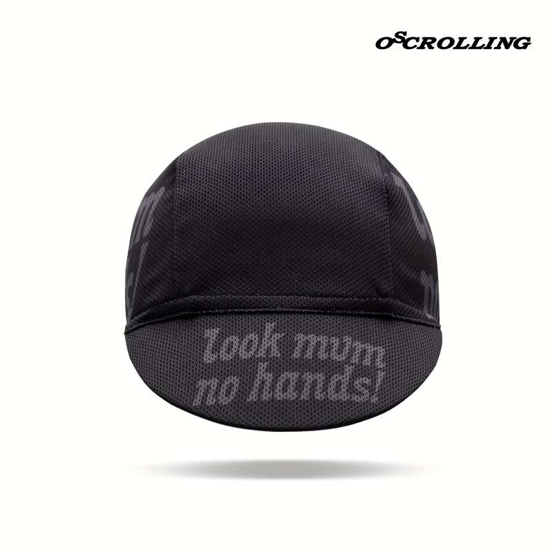 1pc Look Mum No Hands! Breathable Cycling Cap Lightweight Sun-Protective Outdoor Riding Hat by