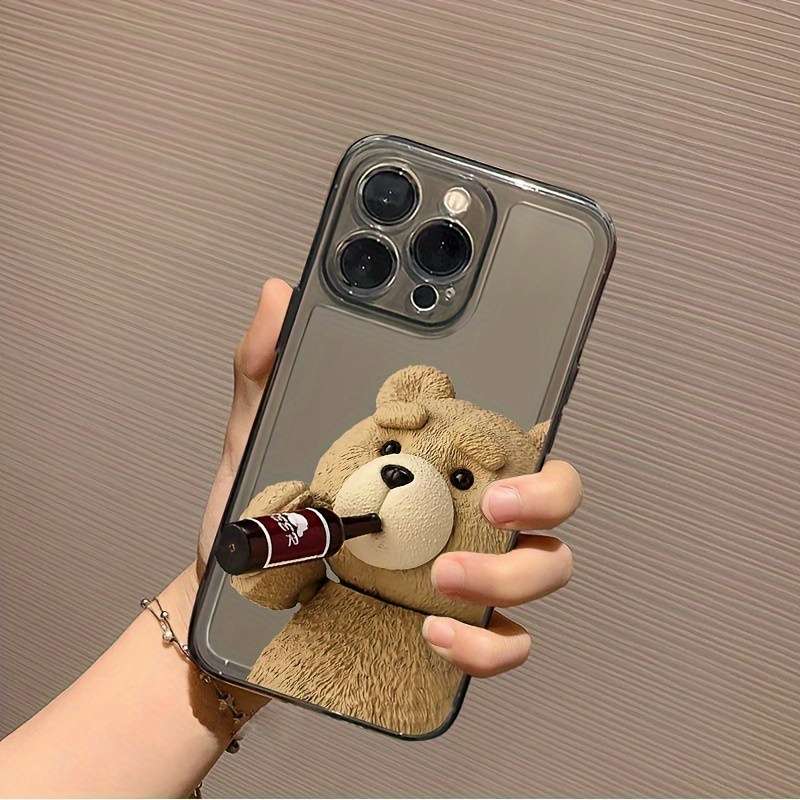 1Pc Transparent Black For iPhone 13 Phone Case Phone Cover