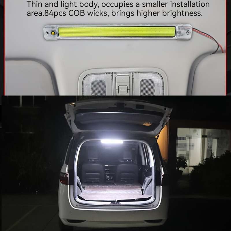 2pcs Car Reading Light COB High-brightness thin 12V 24V LED Cabin Interior Light Dome