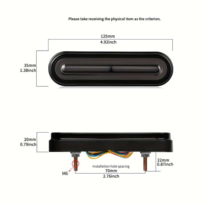 1pc Motorcycle LED Daytime Running Lights with Turn Signal Functionality Dual Direc