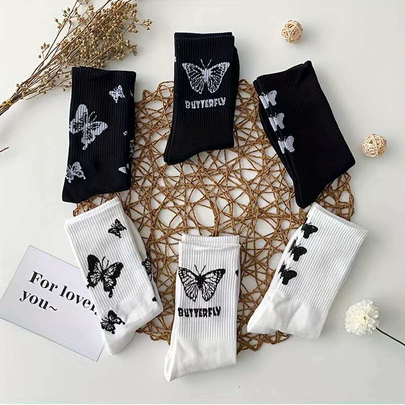 5 Pairs Mixed Color One Size High Elastic Socks