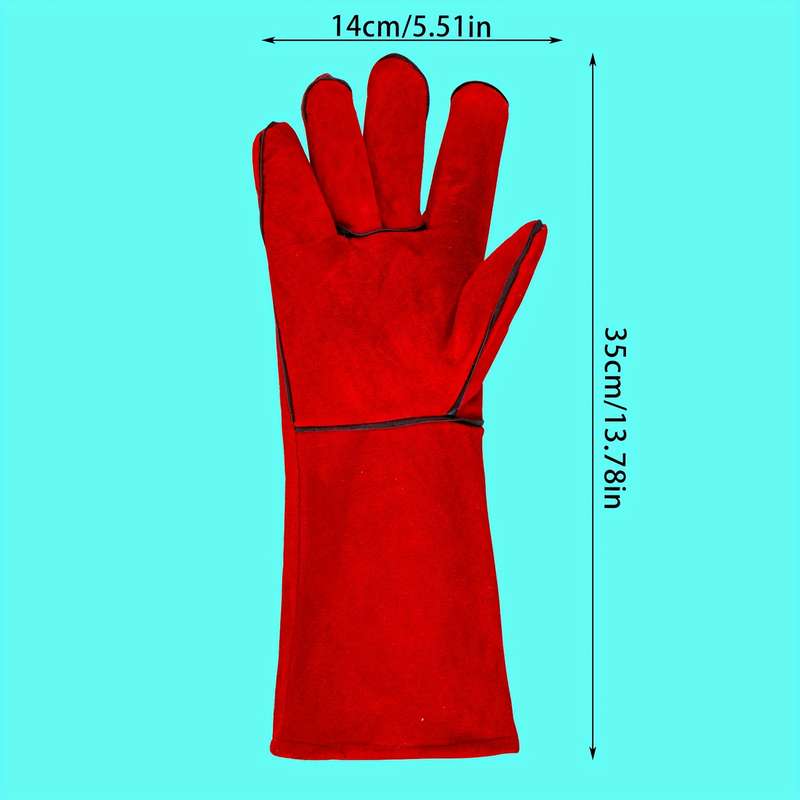 Work Gloves Color Red