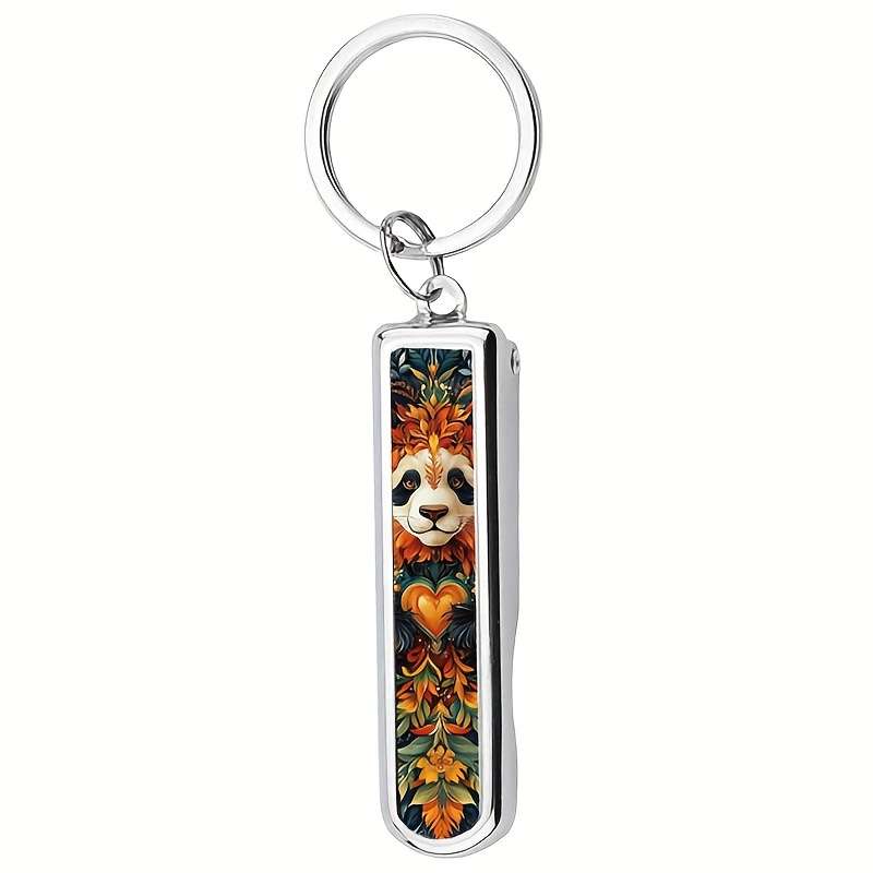 1pc Creative Panda Theme Multifunctional Folding Nail Clippers Suitable for Home Travel and D