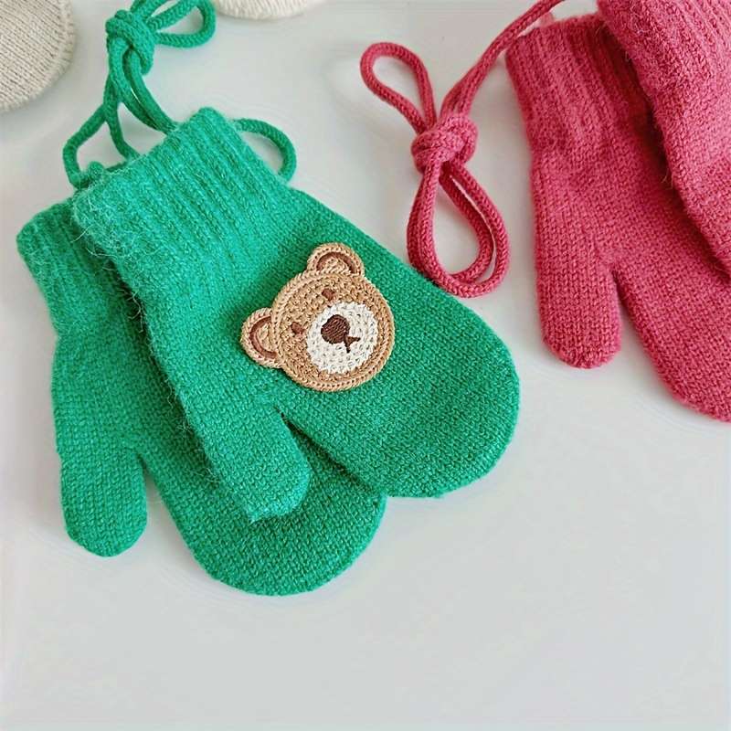 Winter Gloves Color Grey Size 1 To 6 Years Old