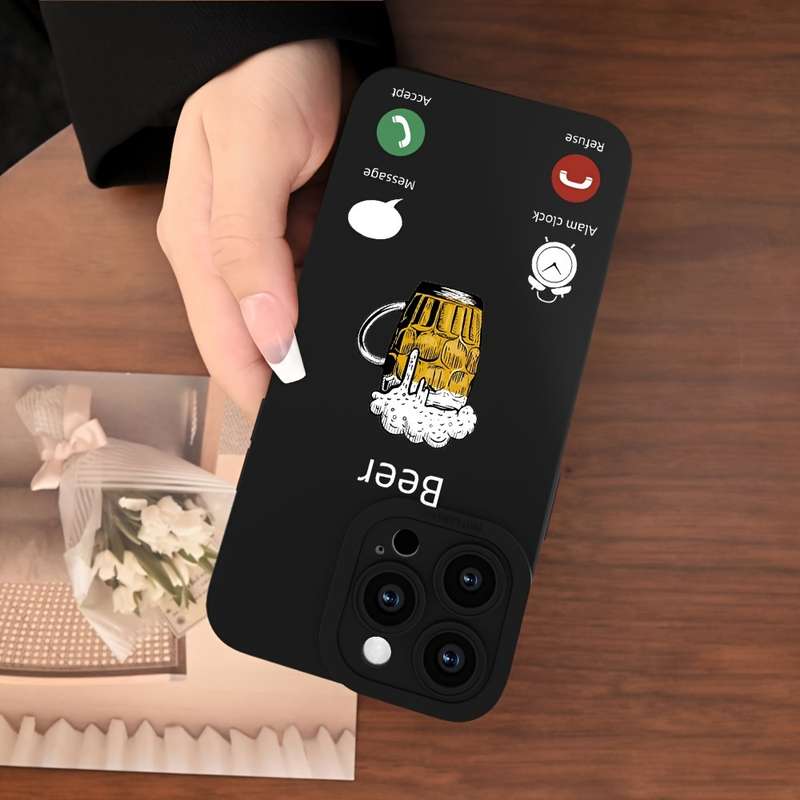 1Pc Black For iPhone 7 Plus 8 Plus Phone Case Phone Cover