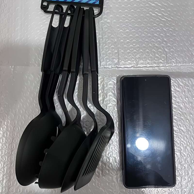 6pcs Set Kitchen Utensils Durable Cooking Tools Including a Ladle Solid And Slotted Spoons a