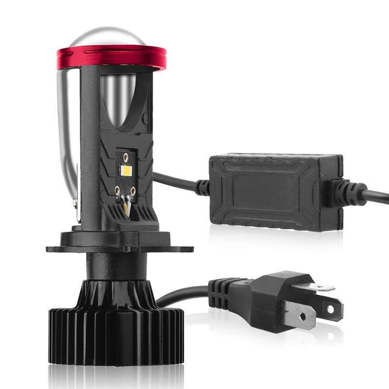 1pc H4 Led Projector Headlight Lens Left Hand Driving 180W H4 LED LHD Bulb Suitable