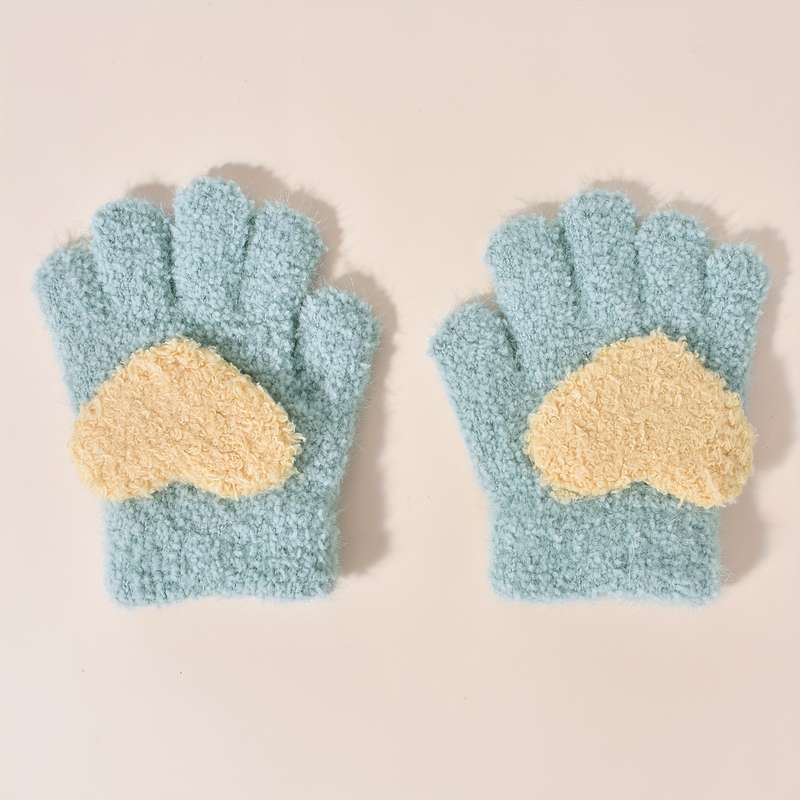 Winter Gloves Color Blue Size 1 To 3Y