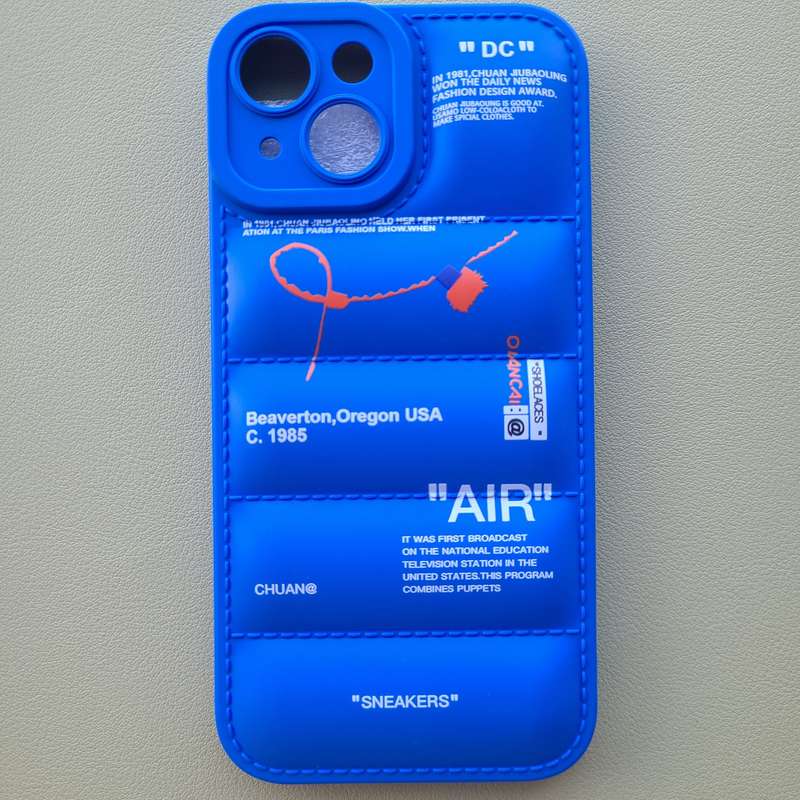 1Pc Mixed Color  For iPhone 11 Pro Max Down Jacket Design Phone Case