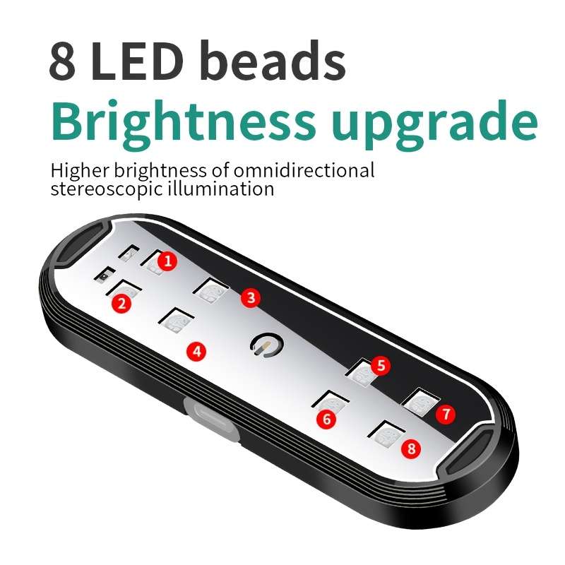 1pc Car Door Sensor Light Anti-collision Wire-free Car Door Lighting Colorful LED Amb