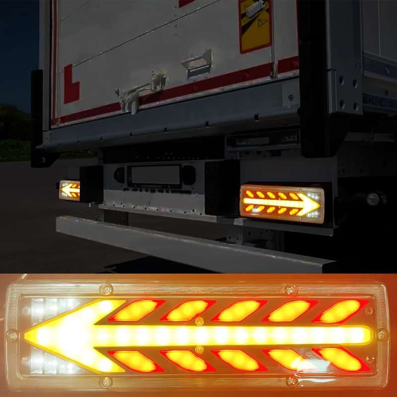 2pcs Multi Purpose LED Car Bulb High Bright Truck Tail Lights Truck Trailer RV Rear B