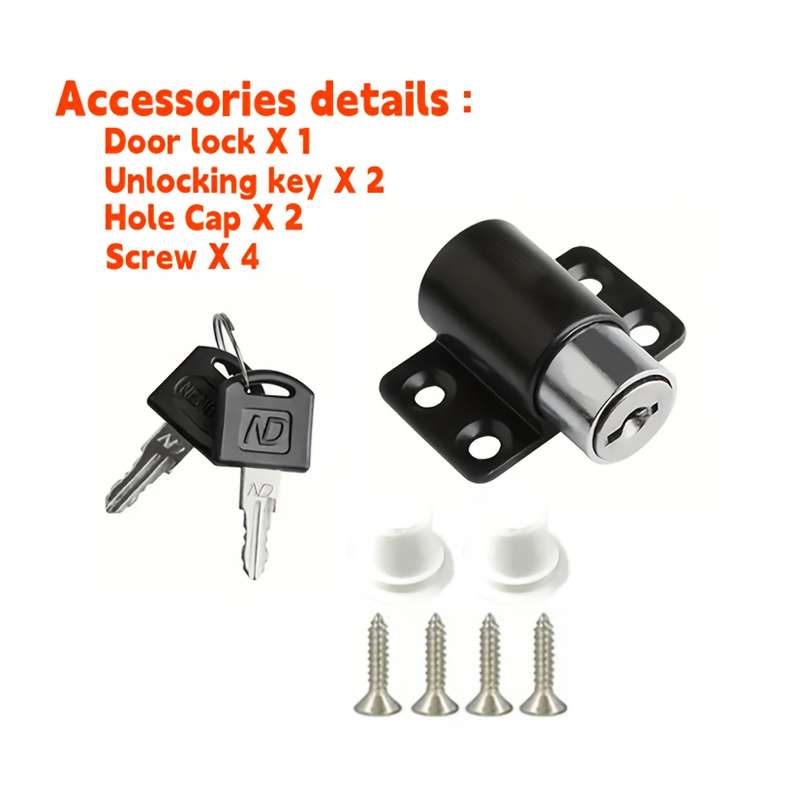 Lock Model 9 Piece Sliding Door Lock Set