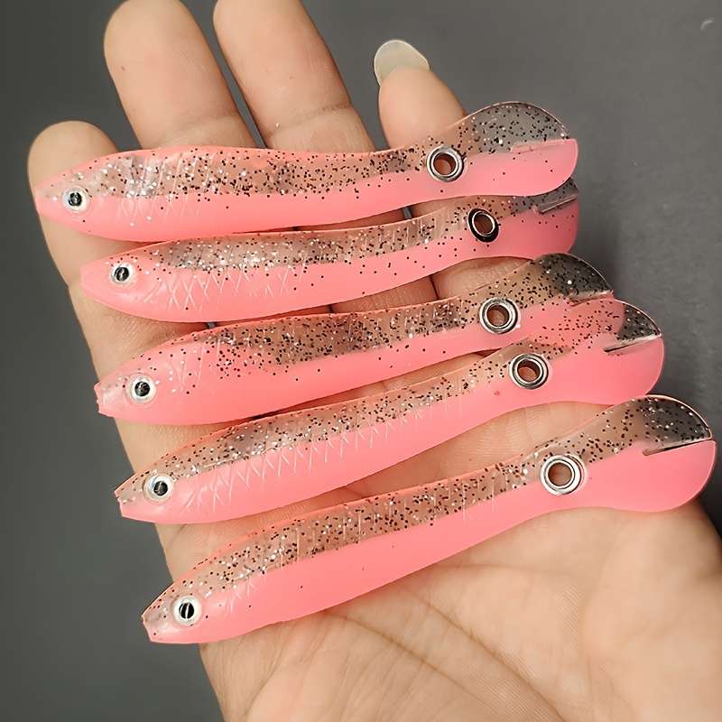 5pcs Bionic Soft Loach Fishing Lures Ultra-Realistic Artificial Baits with Soft Body for Minn