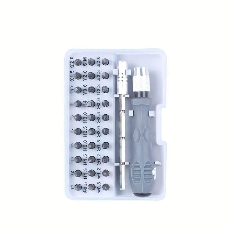 Screwdriver Bit Tool Set Color 32 In 1 Grey Screwdriver Set