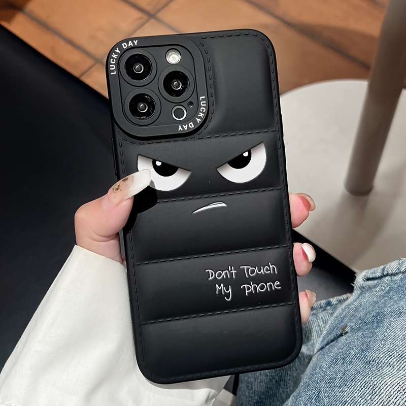 1Pc Black For Redmi Note 9 Pro Down Jacket Style Phone Case