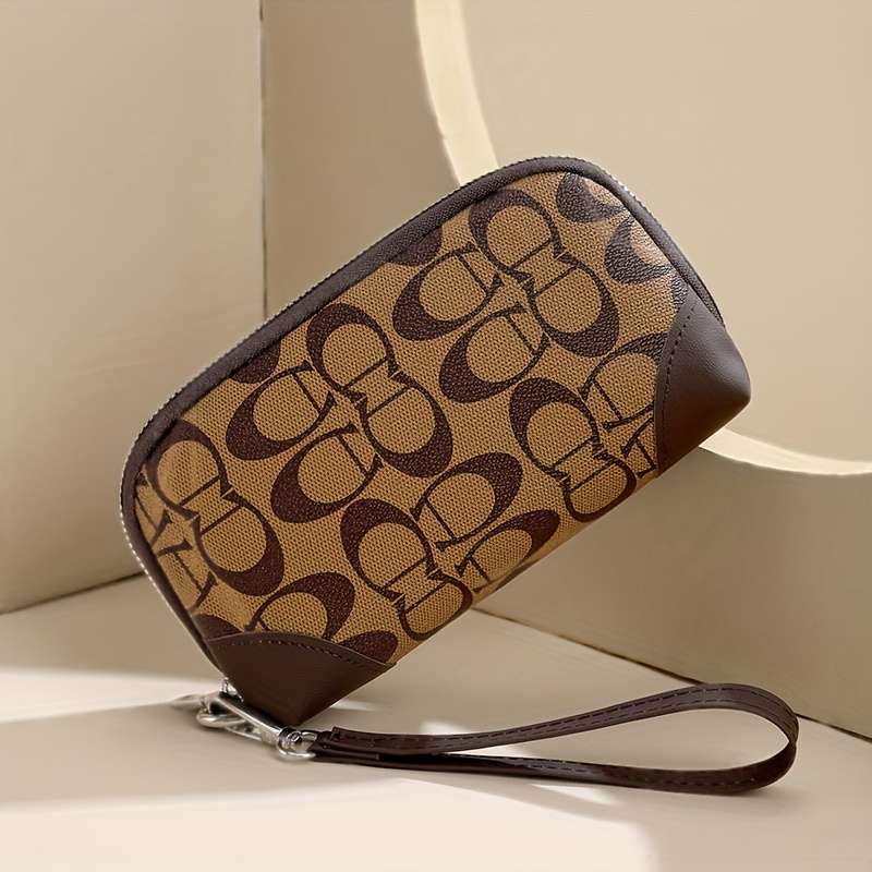 1pc 2025 New Fashion Women'S High-End Long Wallet Minimalist Design Black Apricot Coffee Light Br