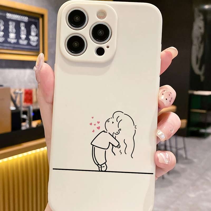 1Pc Black For iPhone 16 Plus Phone Case Phone Cover