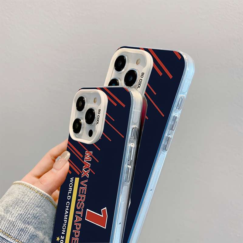 1Pc Mixed Color For iPhone 16 F1 Car Number 1 Design Phone Case