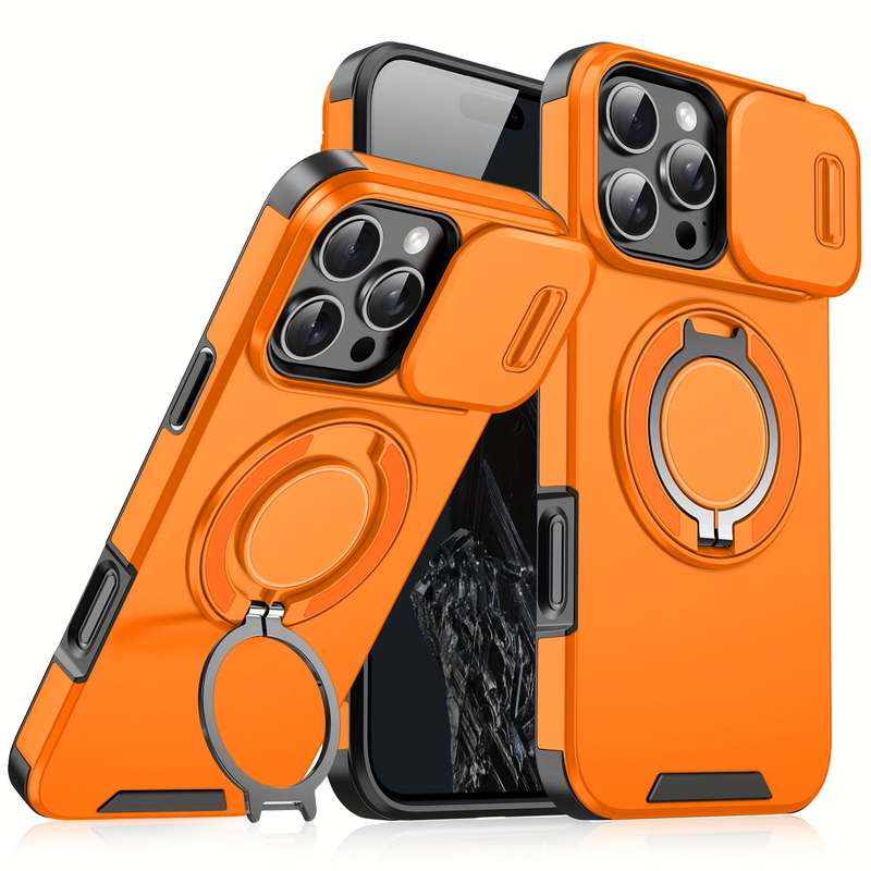 1Pc Orange For iPhone 16 Pro Max Phone Case Phone Cover