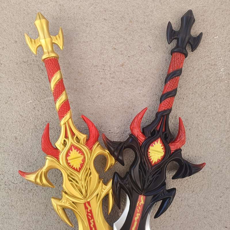 Toy Weapons Color Golden Material Monocular Sword