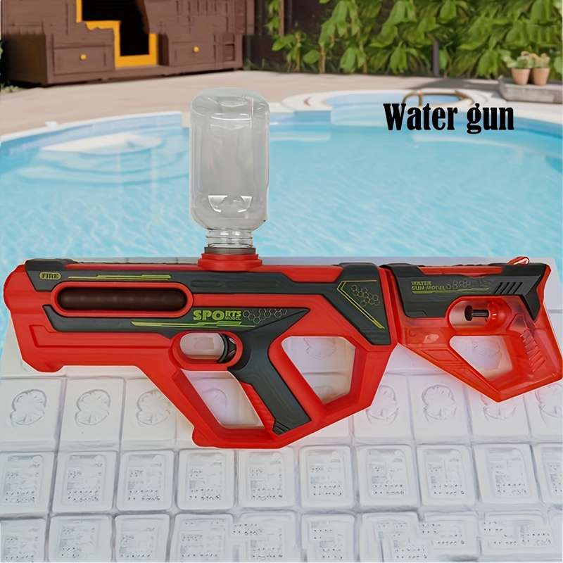 Toy Guns Color Red Electric Streamer Combination Gun