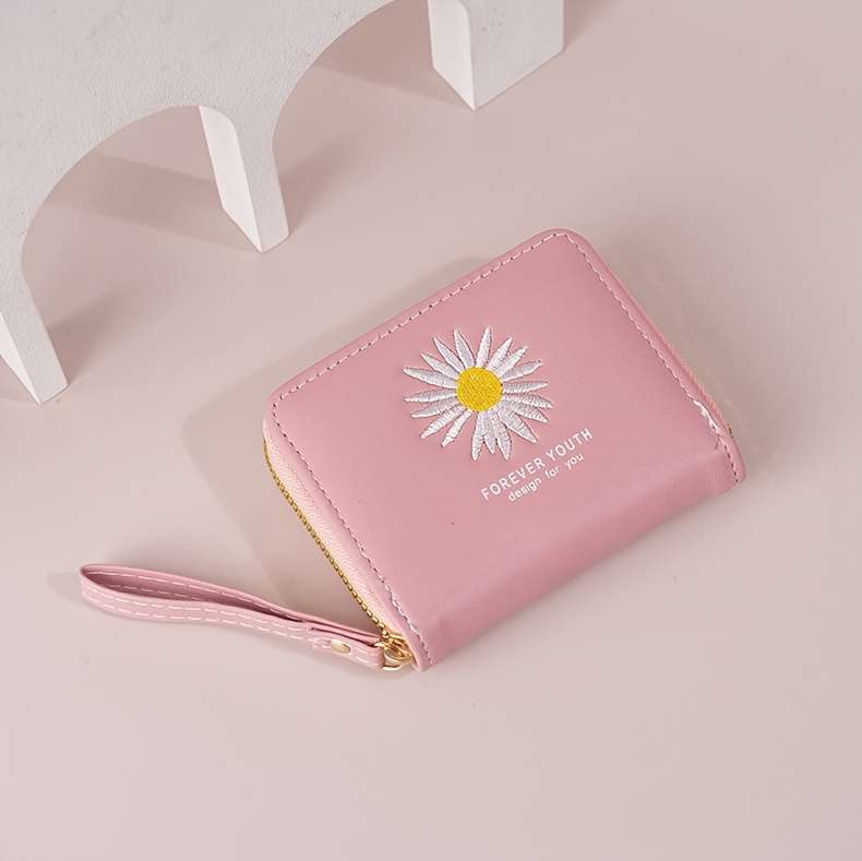 1pc Women's Coin Wallet 2025 New Embossed Large Capacity Bank Card ID Card Holder Fashionable Multi