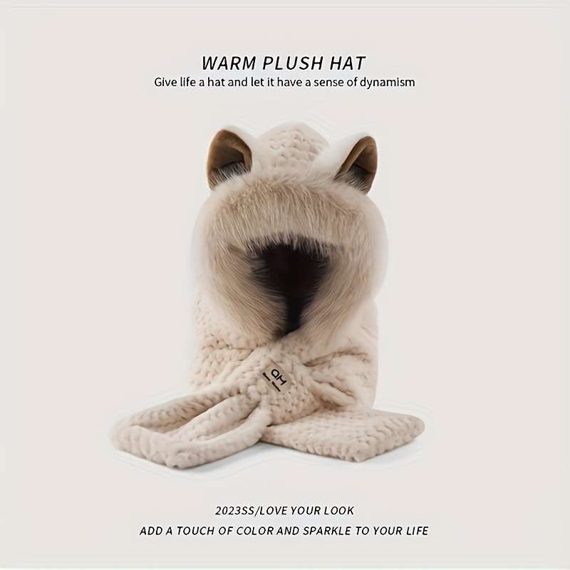 Winter Hat Color Khaki Items Cat Ears