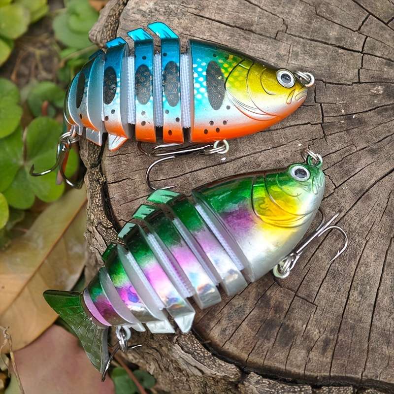 5pcs Fishing Lures Set Realistic Swimbait with Hard Bait and Spinner Blades ABS Material Fr