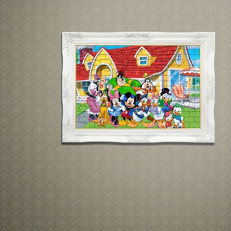 1000pcs Disney Mickey Donald Duck Jigsaw Puzzle 75.01 cm x 50.01 cm Thickened DIY