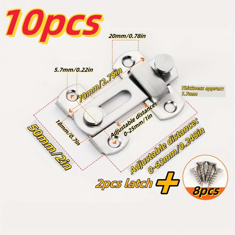 Lock Model 180 Silvery Door Locks