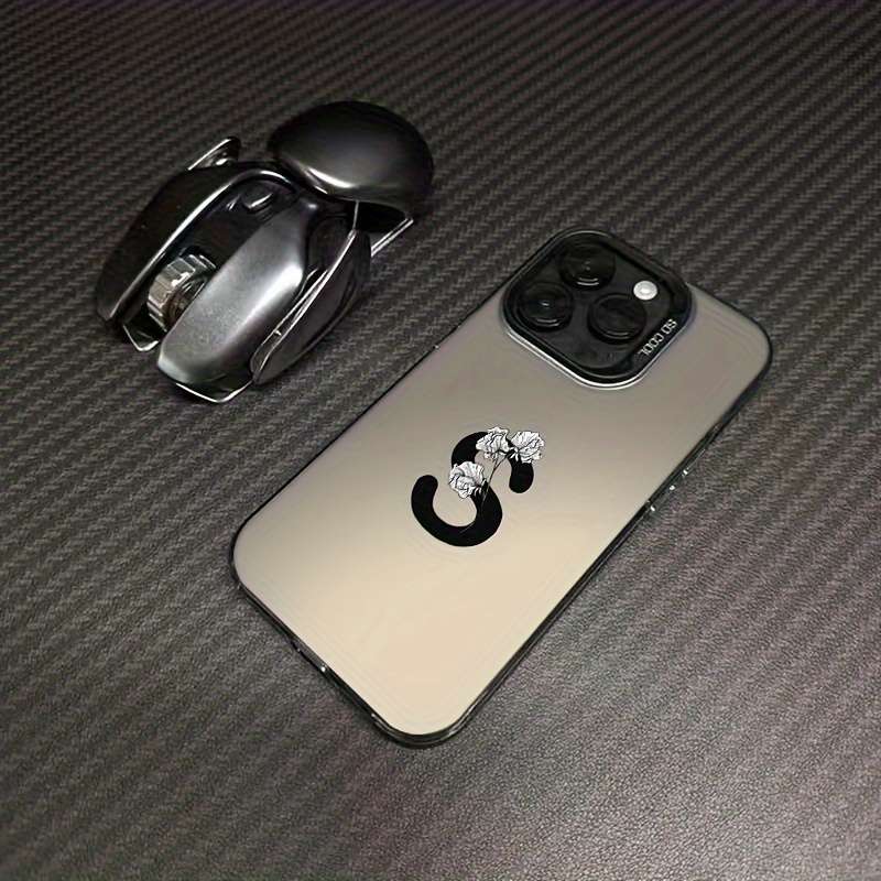 1Pc Mixed Color For iPhone 14 Pro Max English Letter S Phone Case