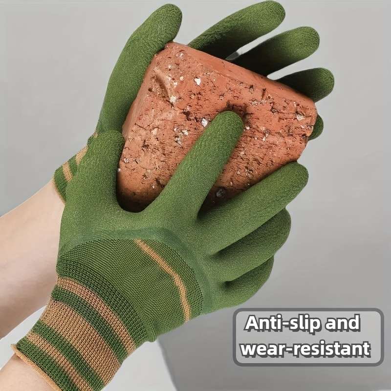 Work Gloves Color Green