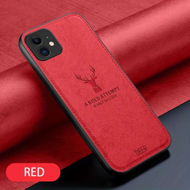 1Pc Red For iPhone 12 Phone Case Phone Cover