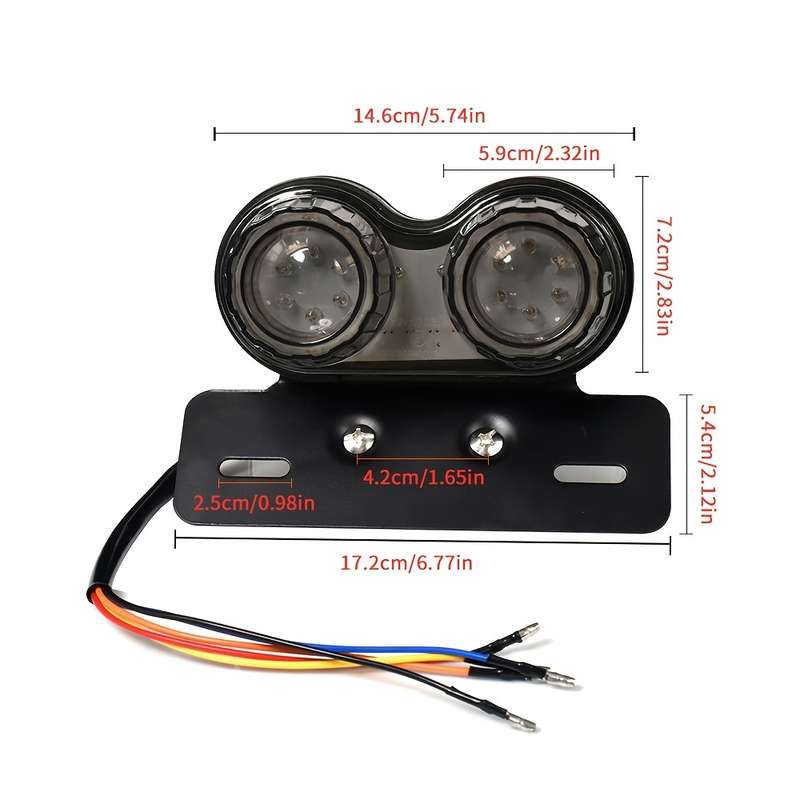 1 Set New LED Motorcycle Tail Lights Turn Signal Lights Brake Lights Running Lights P