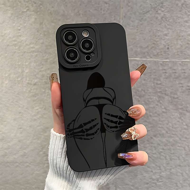 1Pc Black For iPhone 15 Plus Phone Case Phone Cover
