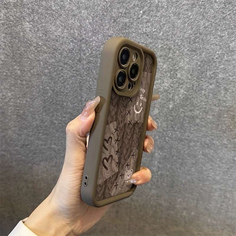 1Pc Brown For iPhone 7 8 Se2 Se3 Phone Case Phone Cover
