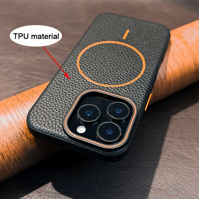 1Pc Light Blue For iPhone 13 Magnetic Wireless Charging Phone Case