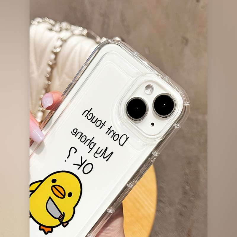 1Pc Transparent For iPhone 11 Phone Case Phone Cover