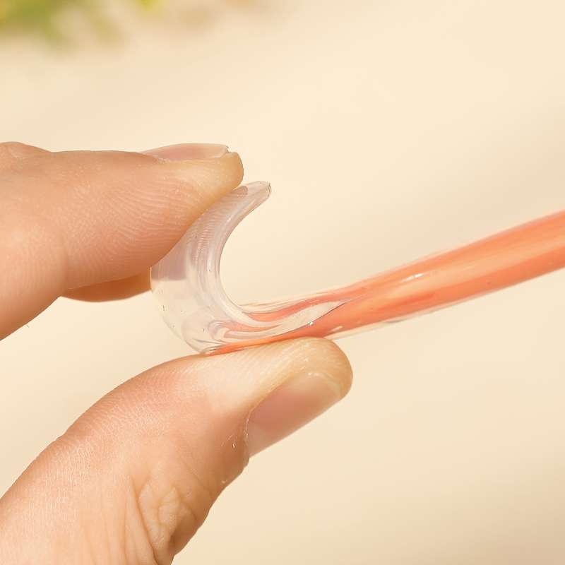 1pc 2in1 Youngsters Feeding Spoon Silicone Stainless Steel Perfect for Youngsters Youngs