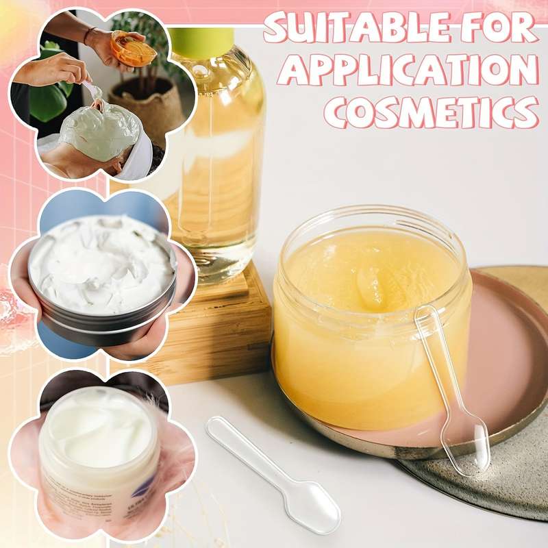 100pcs Clear Plastic Mini Tasting Spoons for Desserts Ice Cream Cake Jelly Pudding Smooth