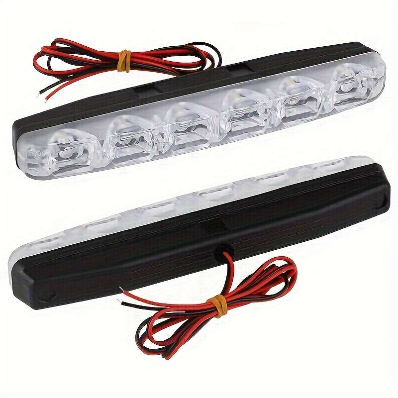 2pcs Set car daytime light High Power 6W 12V 6000K LED Daylight Driving Daytime Lamp