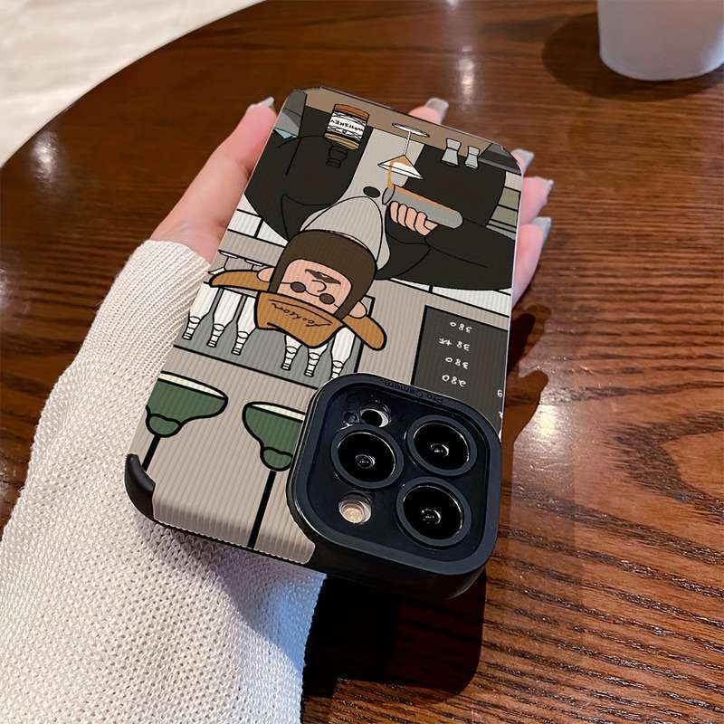 1Pc Mixed Color  For iPhone 7 Plus 8 Plus The Bartender Pattern Phone Case