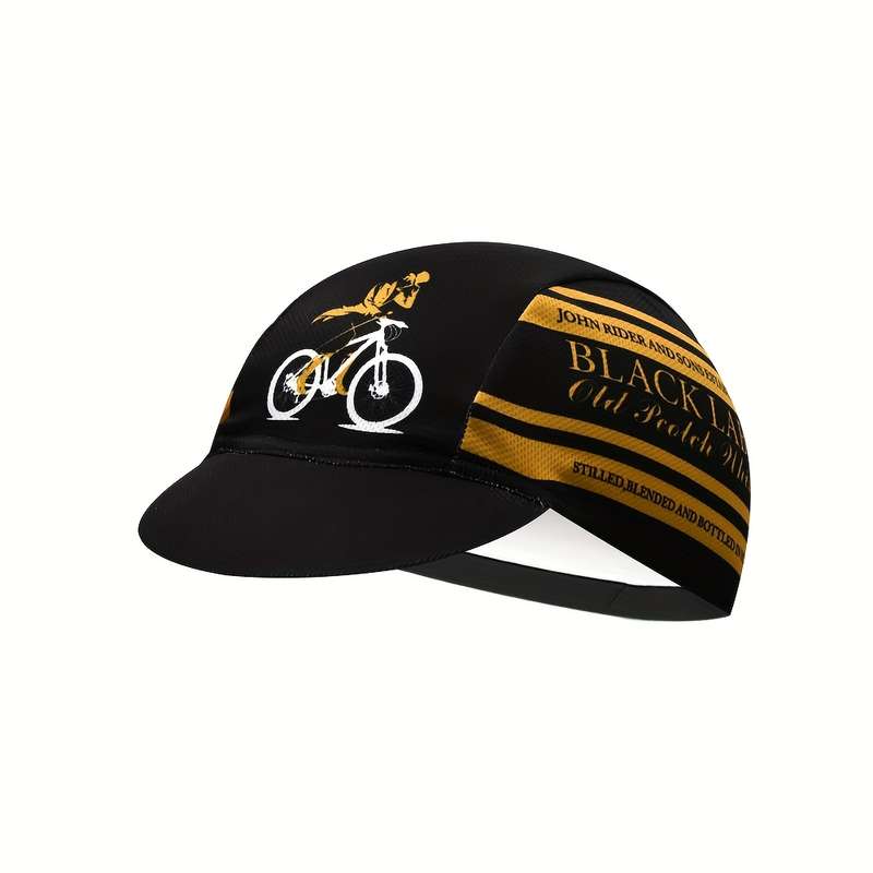 1pc Breathable Polyester Cycling Cap All-Season Road Bike Hat Fitted Under Helmet Liner Hand