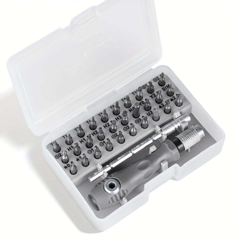 Screwdriver Bit Tool Set Color 32 In 1 Grey Screwdriver Set