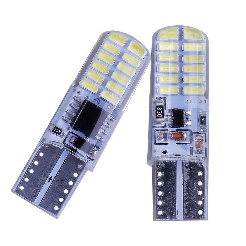 2pcs Super Bright LED Bulbs T10 921 194 168 175 3014 24-SMD Replacement for RV Campe
