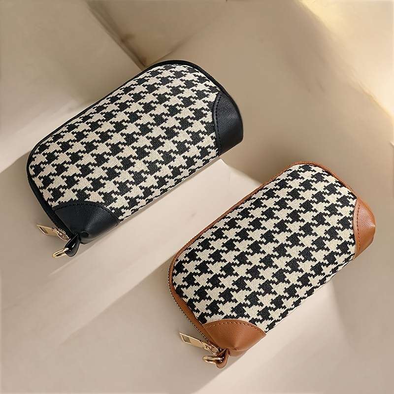 1pc 2025 Trendy Clutch Bag That Can Hold a Phone Long Wallet for Women Card Holder Canvas Coin P