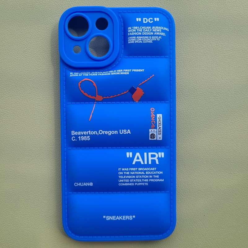 1Pc Mixed Color  For iPhone 11 Pro Max Down Jacket Design Phone Case