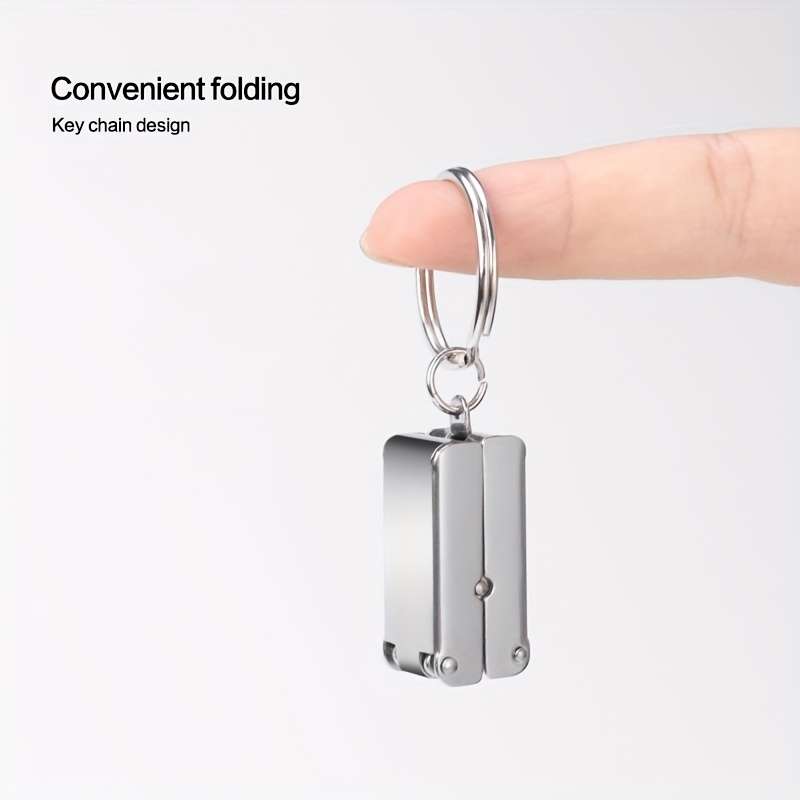 1pc Stainless Steel Precision Manicure Clippers Mini Folding Nail Clippers High-end Portable St