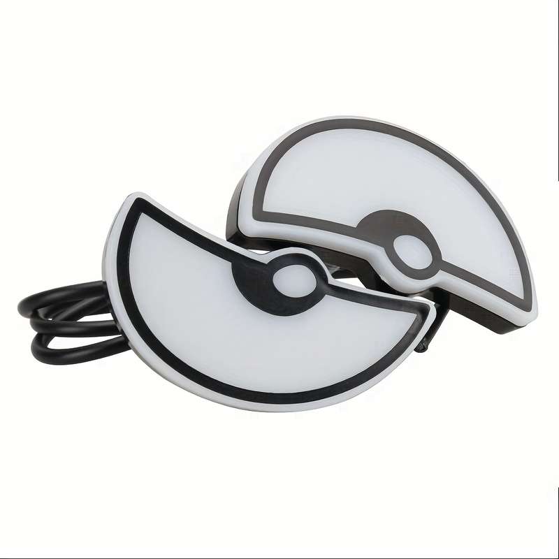 2pcs Amber Car & Motorcycle LED Eye Lights Colorful Atmospheric Half-Moon Design